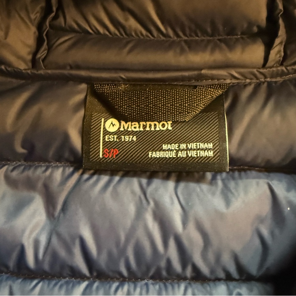 Marmot Navy Blue Puffer Jacket - Picture 4 of 7